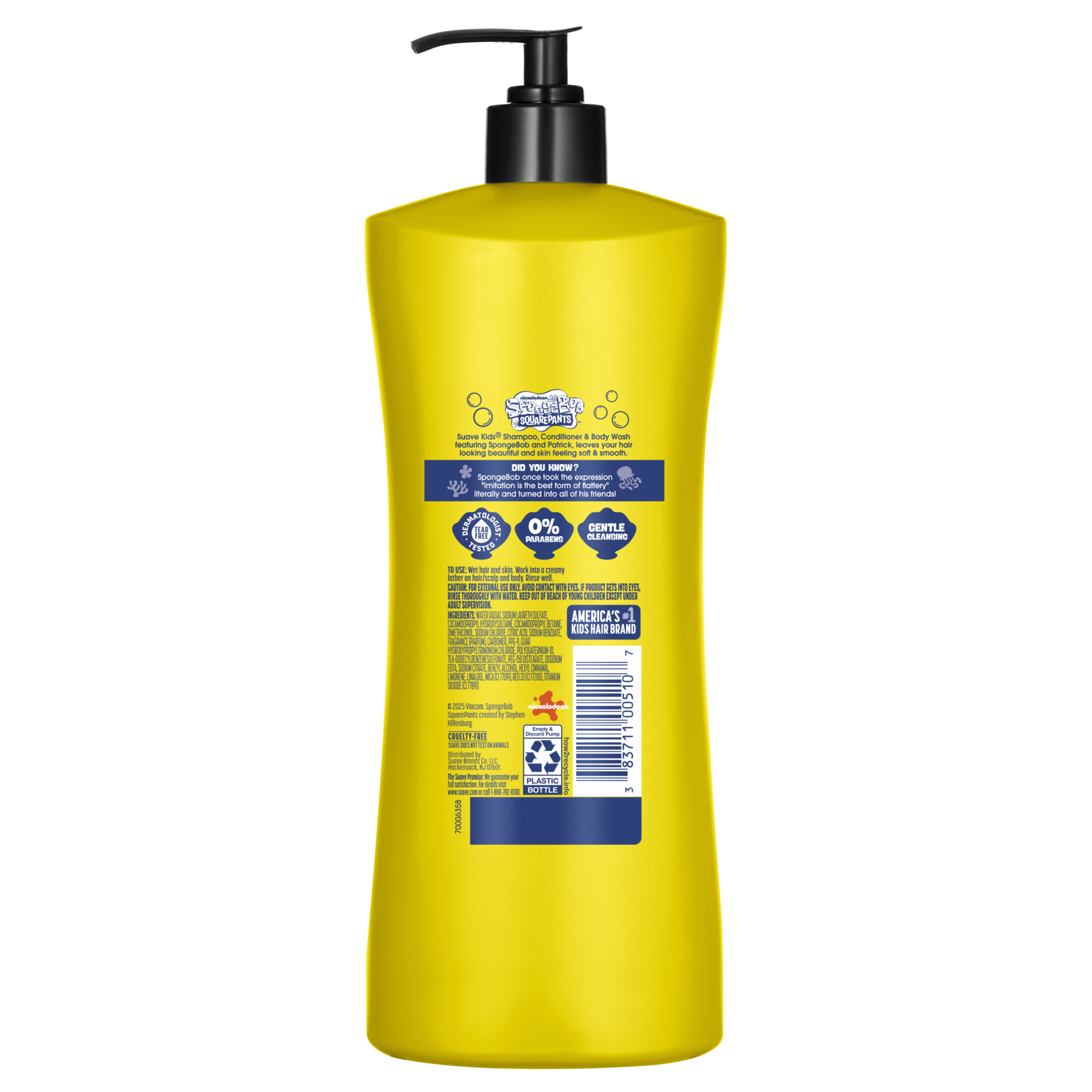 SpongeBob Jellyfish Splash 3-in-1 Shampoo & Body Wash - Image 2