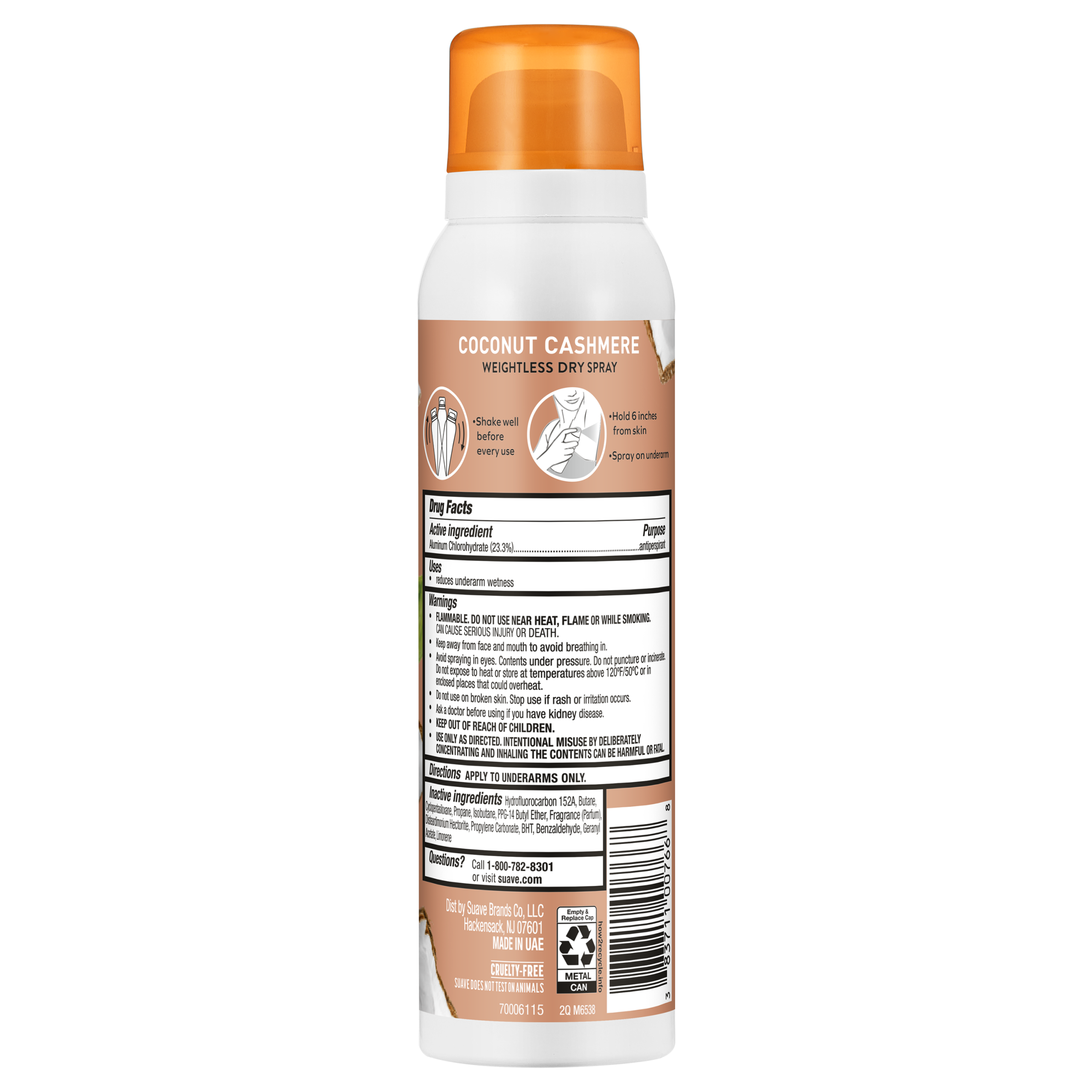 Coconut Cashmere Dry Spray Antiperspirant Deodorant - Image 8