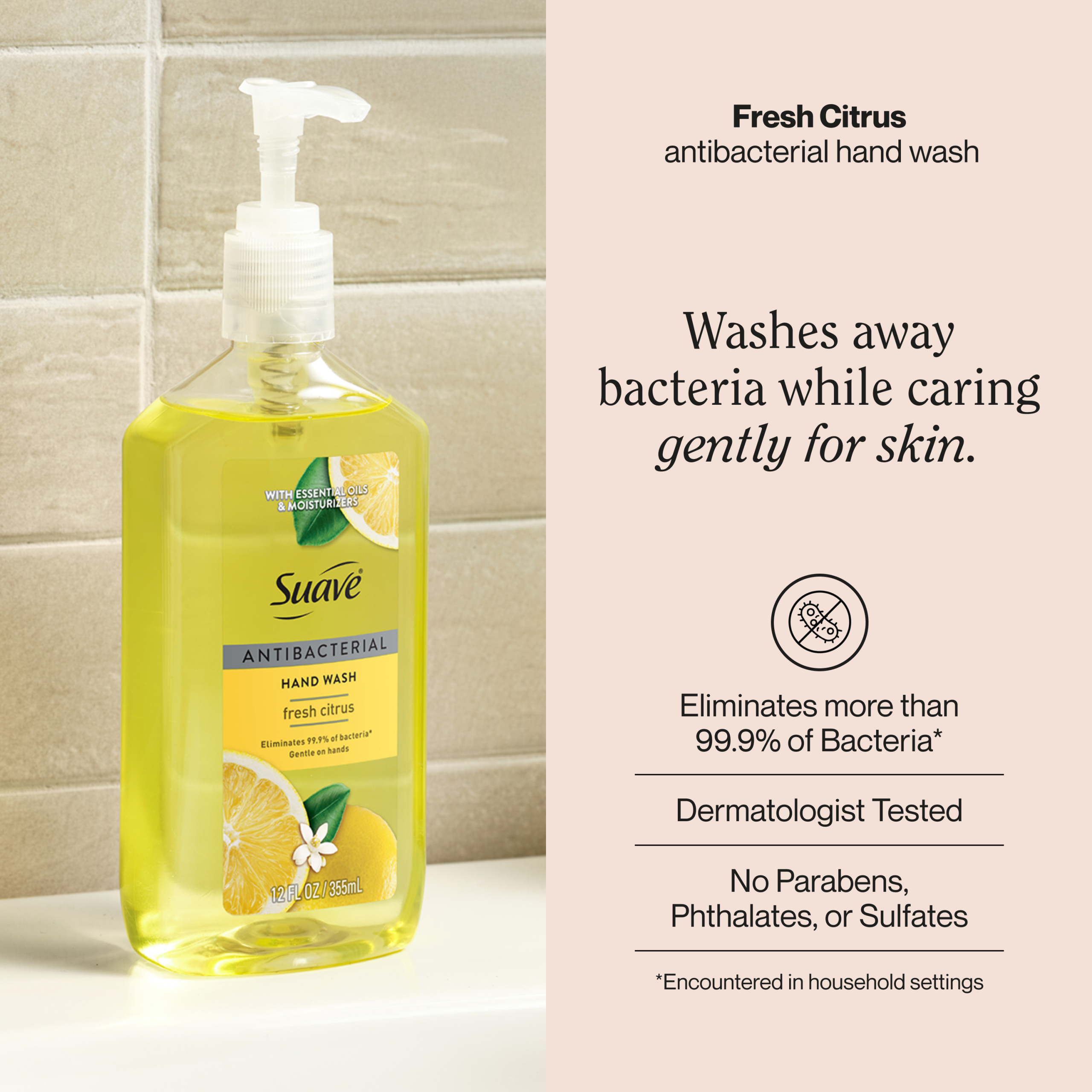Fresh Citrus Antibacterial Hand Wash - Image 2