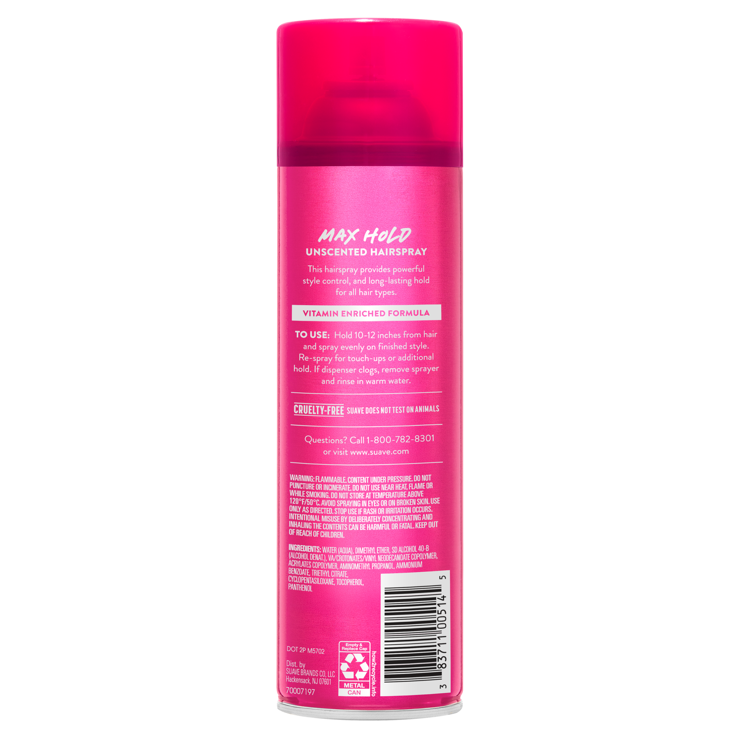 Max Hold Aerosol Unscented Hairspray - Image 6