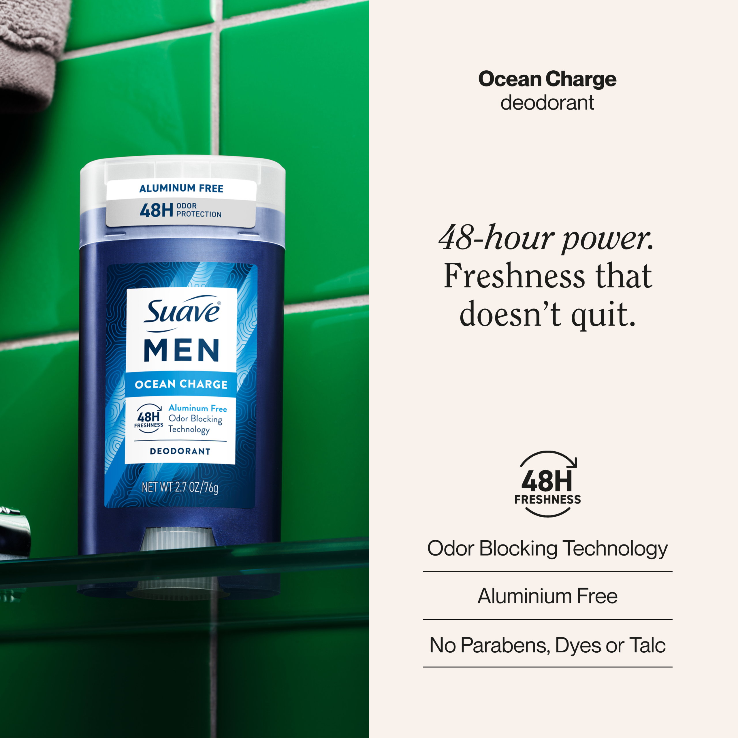 Aluminum Free Ocean Charge Men's Deodorant - Image 2